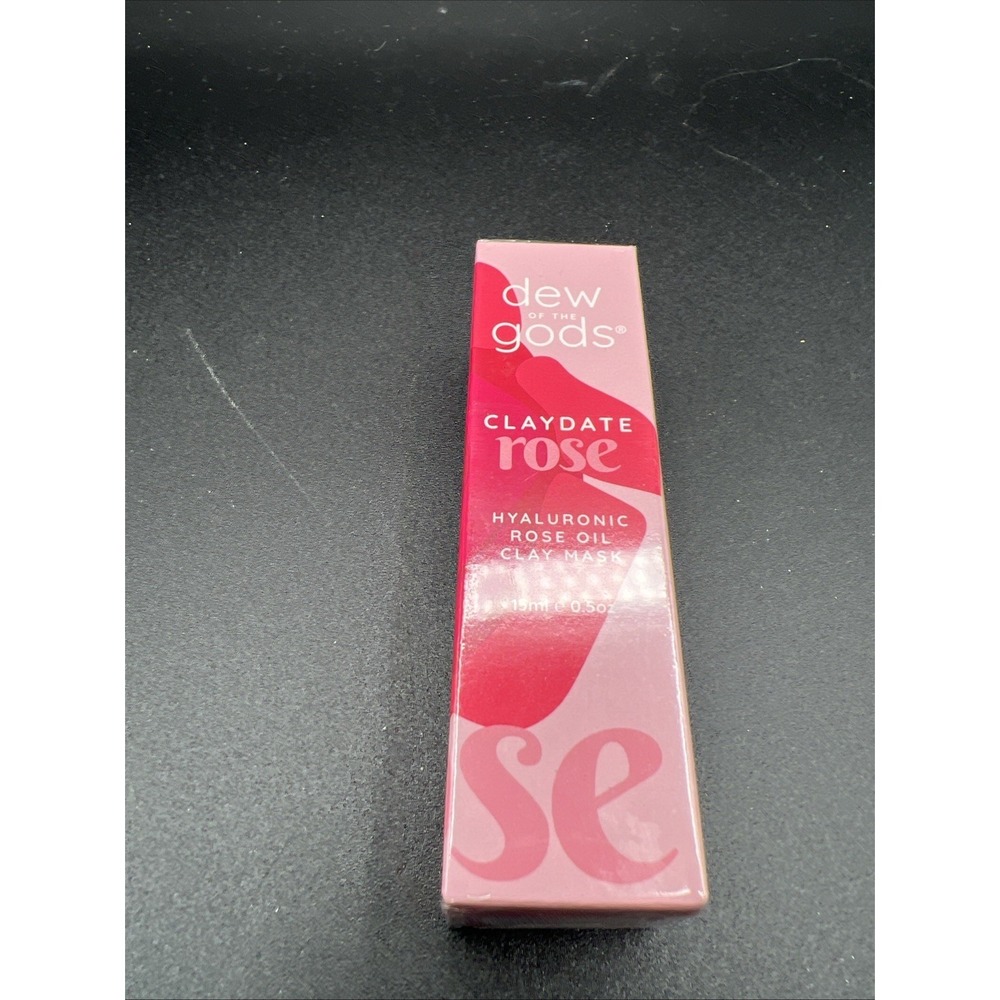 Dew of the Gods Claydate Rose Hydrating Mask Hyaluronic Acid 15ml New Sealed Box